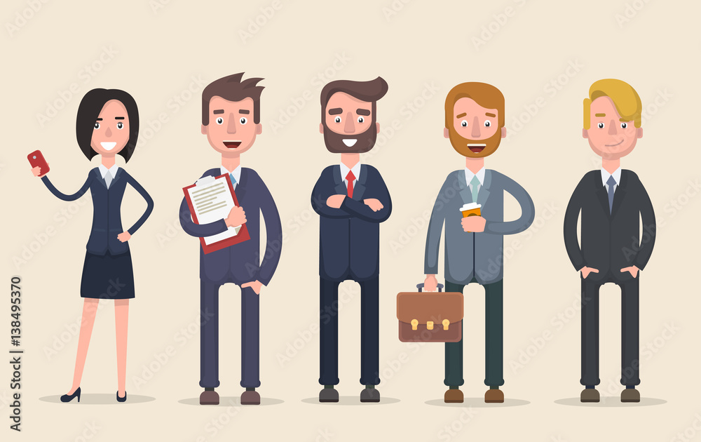 Business team. A group of people dressed in strict suit. Business team. A group of people dressed in strict suit.