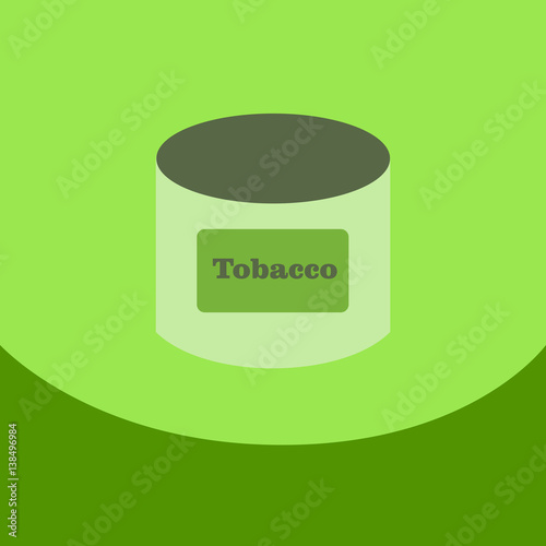 Flat icon with dark shadow Tobacco for shisha in Arabic style