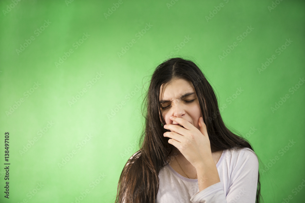 girl in her nightie wants to sleep isolated chroma key girl in her nightie wants to sleep isolated chroma key