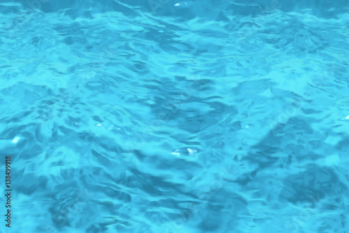 Rippled blue water in swimming pool background © alexus