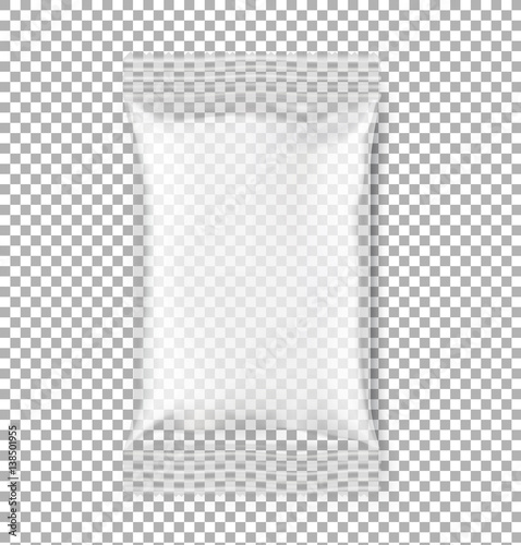 Pillow flow pack with realistic transparent shadows.