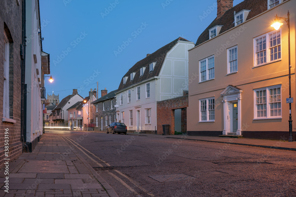 Suffolk street at twilight