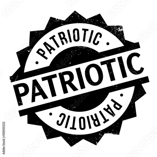 Patriotic rubber stamp. Grunge design with dust scratches. Effects can be easily removed for a clean, crisp look. Color is easily changed.