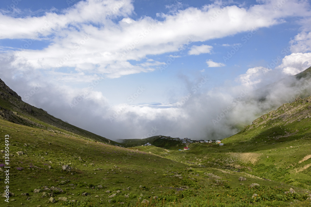 Fototapeta premium view of the highland from north of turkey