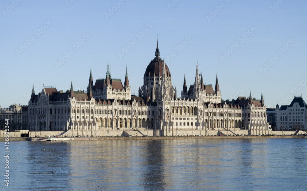 The Parliament and the Danube in Budapest