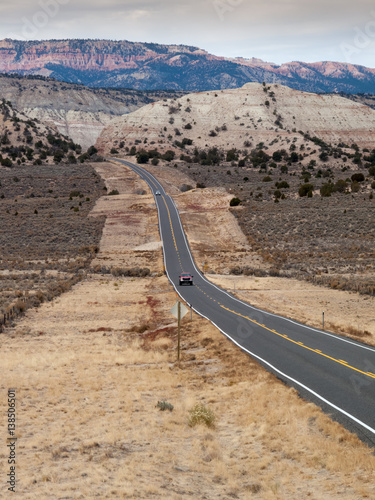 The Road Home  -  Desert highway through the United States Midwest