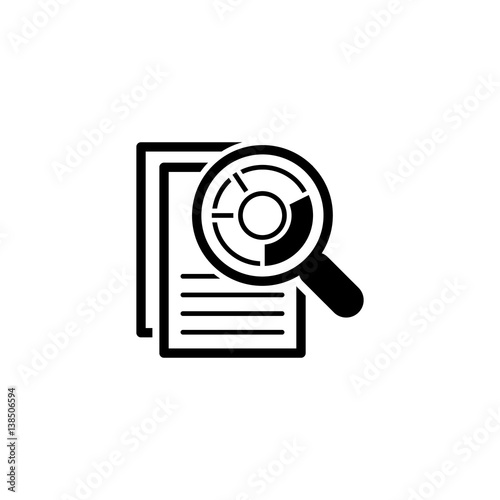 Audit Icon. Business Concept. Flat Design.