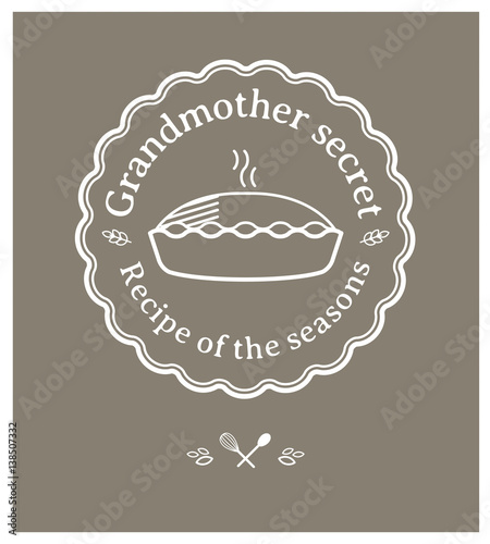 Logo, identité visuelle, marque, gastronomie, recette, secret, tarte, restaurant, cuisine, cuisiner, manger
