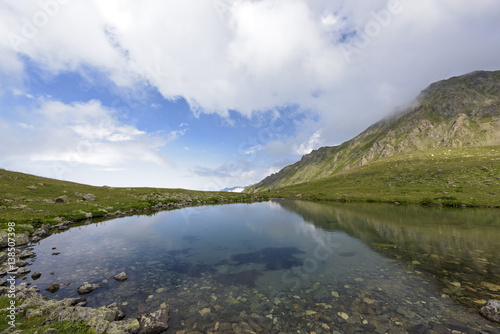 view of the highland and lake from north of turkey