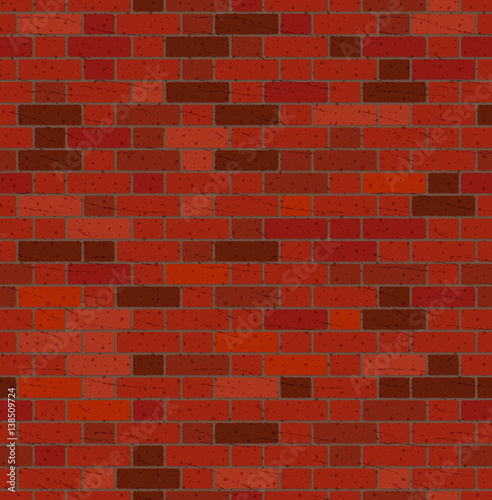 Old bricks wall seamless pattern