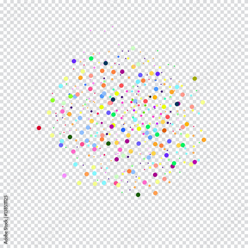 Confetti vector illustration. Carnival, festival, birthday colorful confetti decoration. photo