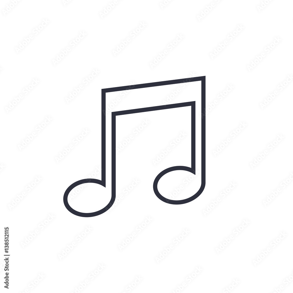 Music note icon, Vector Music note icon, Vector