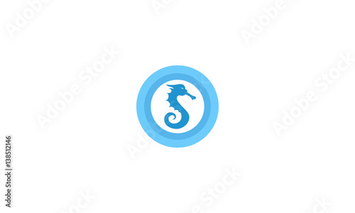 seahorse logo vector