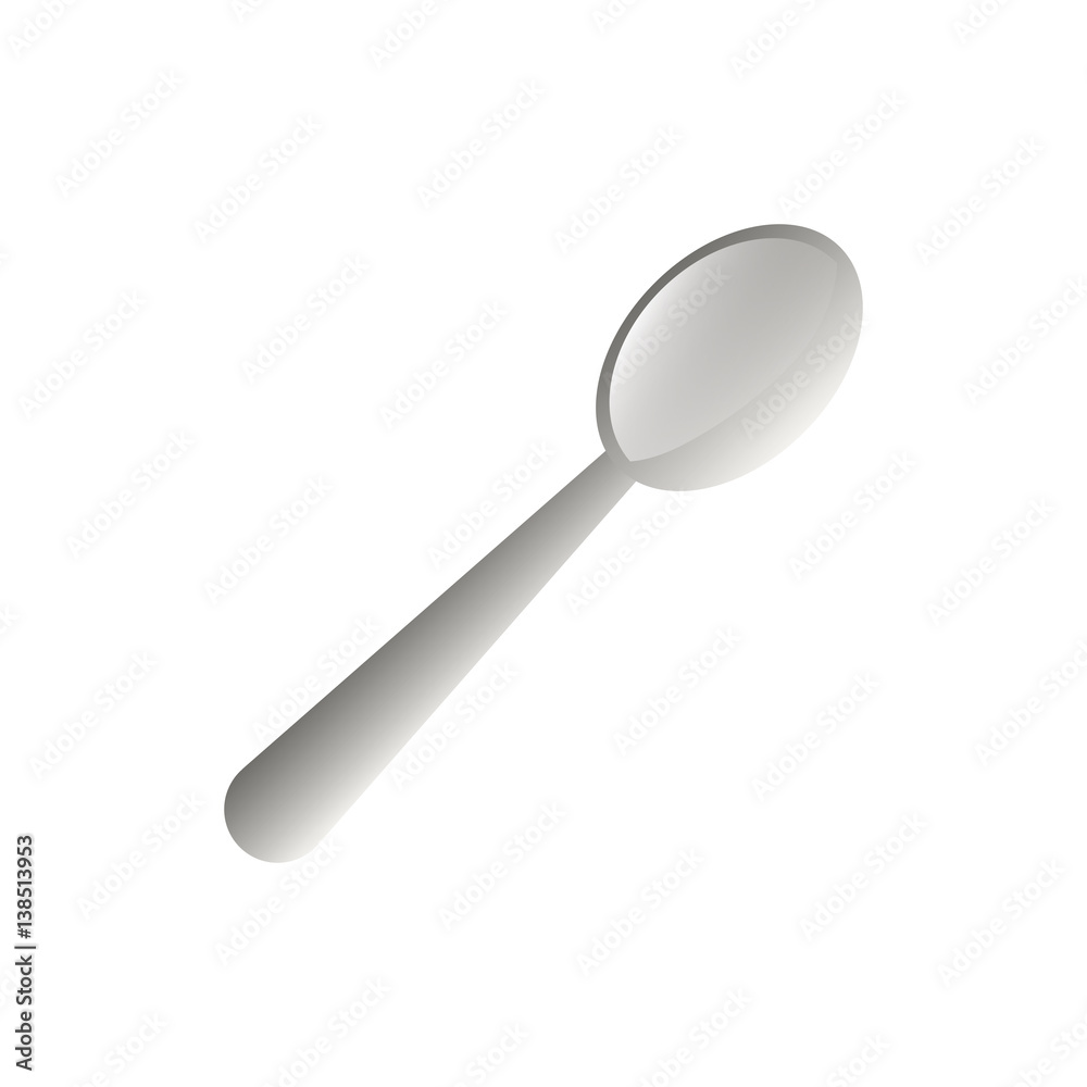 Spoon kitchen utensil icon vector illustration graphic design