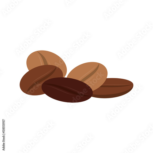 Delicious Coffee beans icon vector illustration graphic design