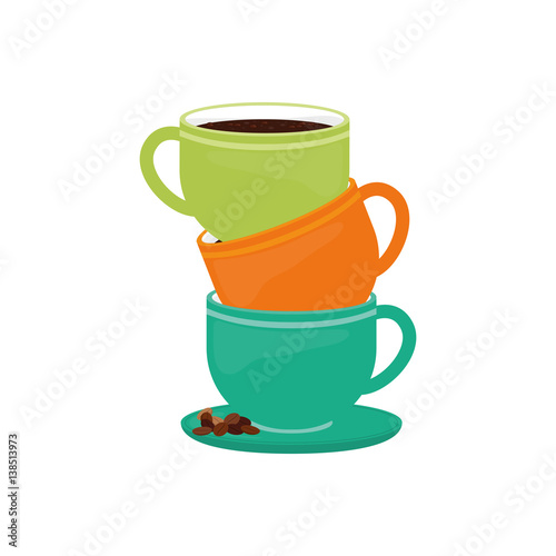 Delicious coffee cup icon vector illustration graphic design icon vector illustration graphic design