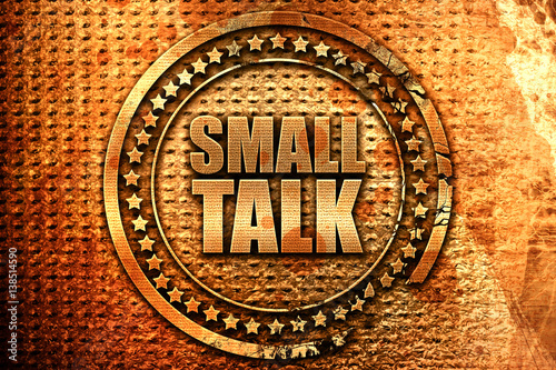 smalltalk, 3D rendering, metal text photo