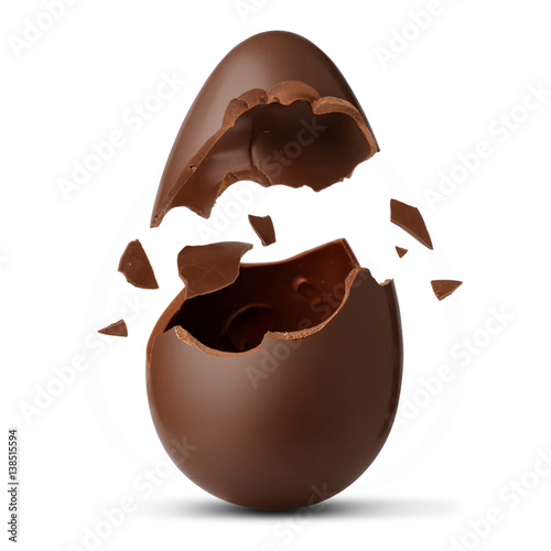Uovo di cioccolato esploso