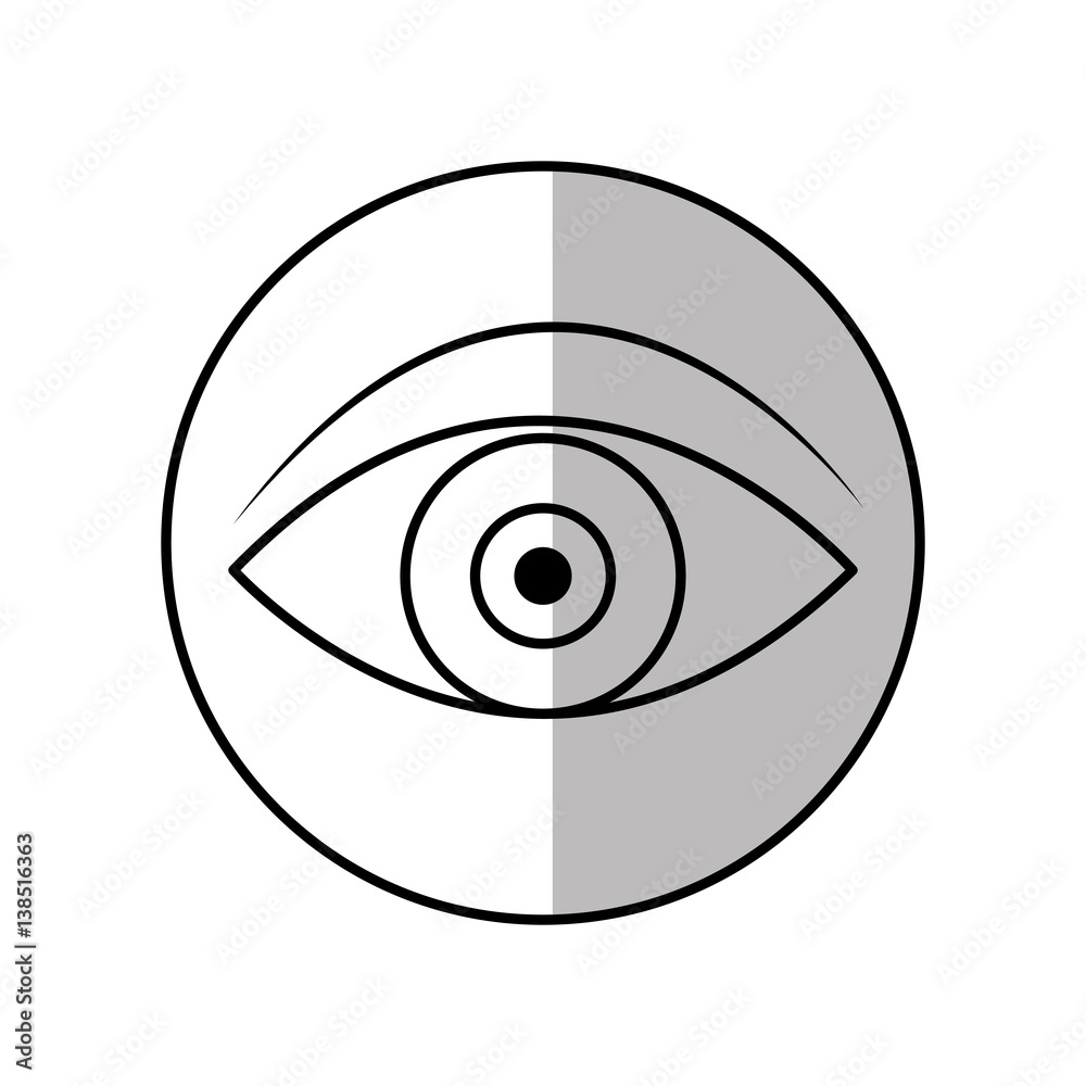 eye icon over white background. vecotr illustration eye icon over white background. vecotr illustration