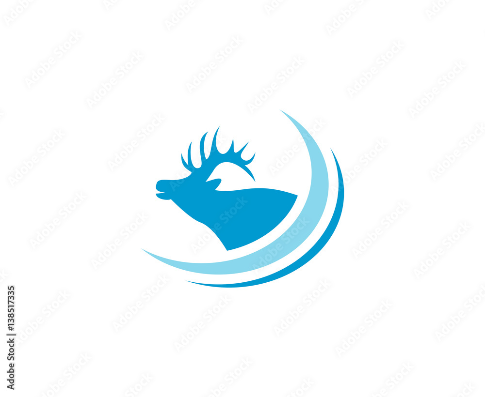 Naklejka premium Deer logo