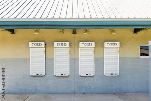 Ticket window at the fairgrounds