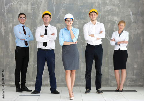 Team of young creative engi...