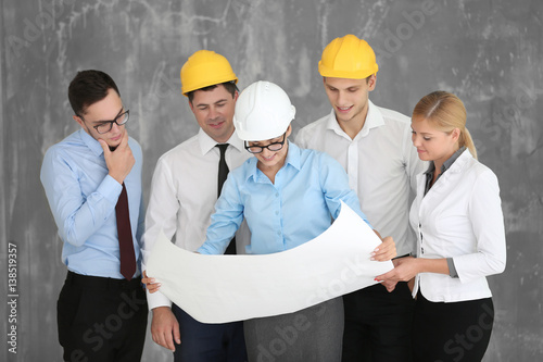 Team of young creative engi...