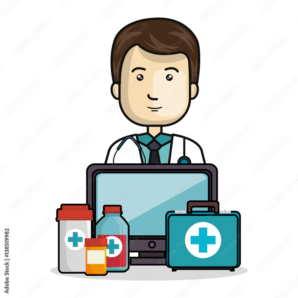 health professional avatar character vector illustration design health professional avatar character vector illustration design