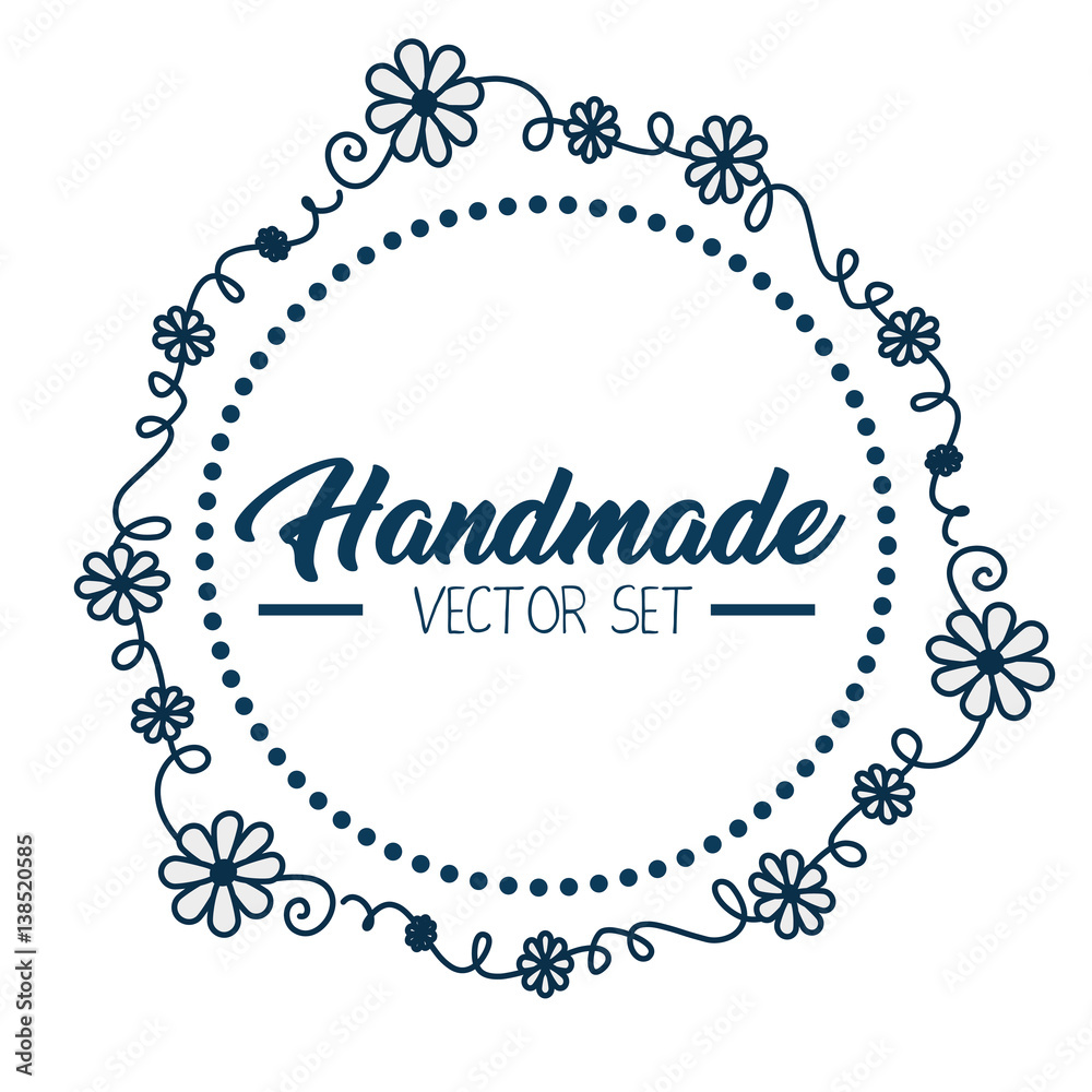 handmade drawn elegant frame vector illustration design handmade drawn elegant frame vector illustration design