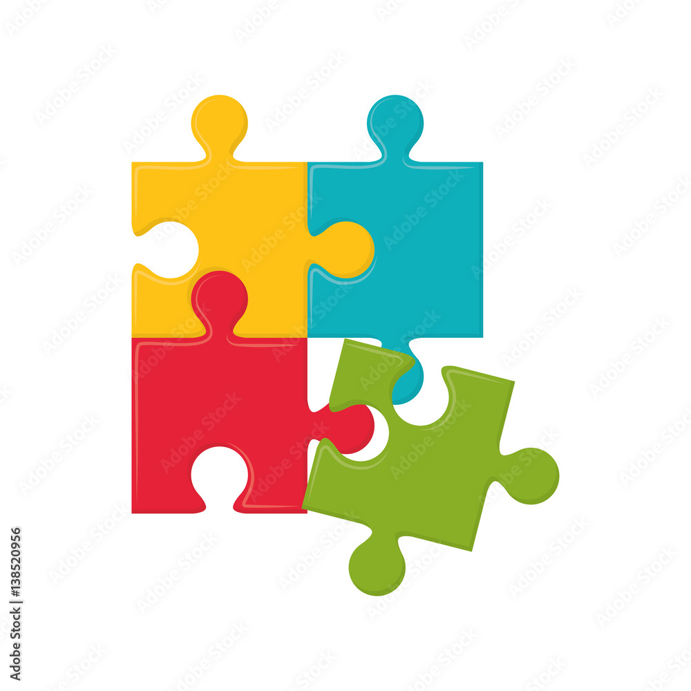 Jigsaw puzzle piece icon vector illustration graphic design Jigsaw puzzle piece icon vector illustration graphic design