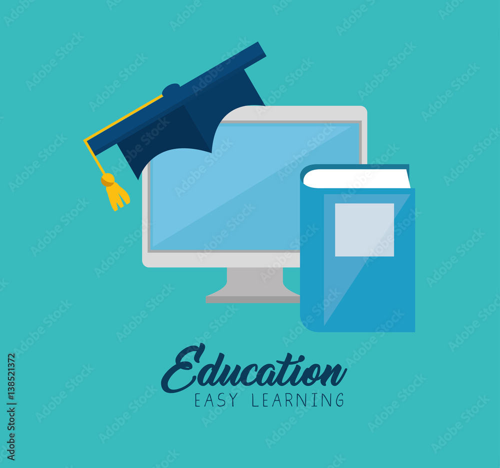 education easy learning flat icons vector illustration design education easy learning flat icons vector illustration design