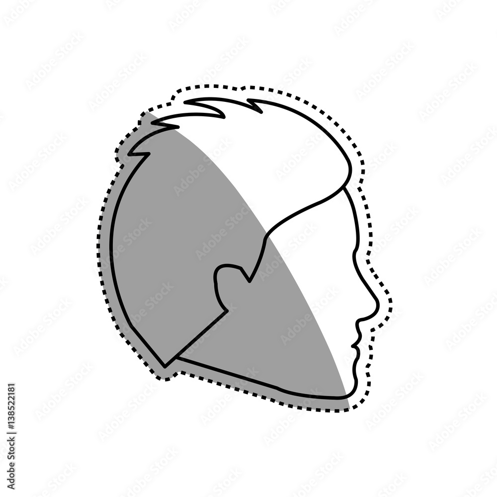 Man faceless head icon vector illustration graphic design Man faceless head icon vector illustration graphic design