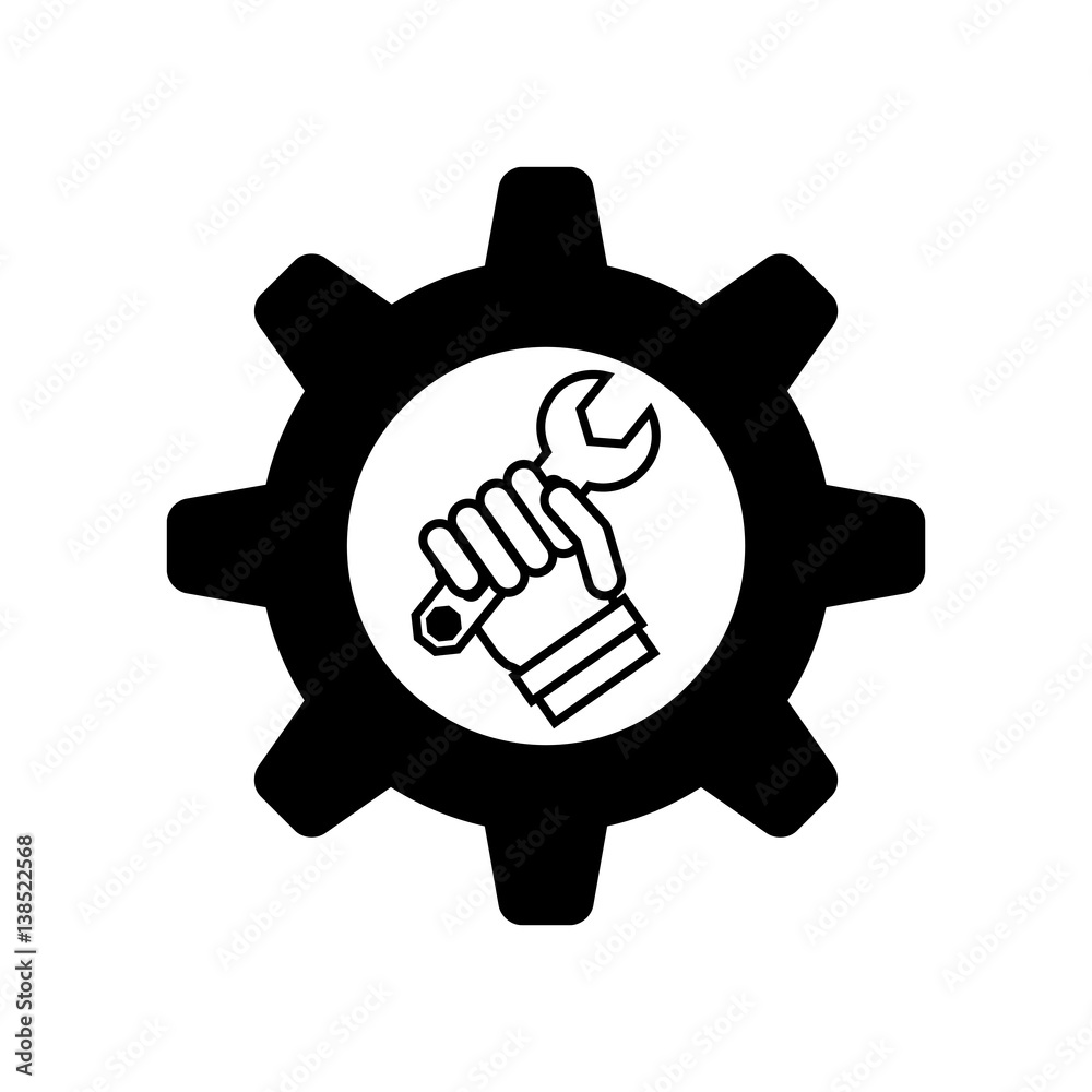 Construction tools symbol icon vector illustration graphic design