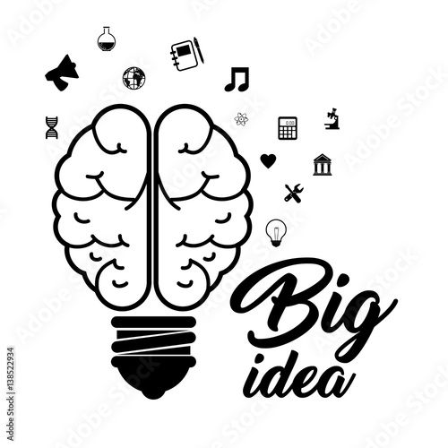 brain storming concept icon vector illustration design