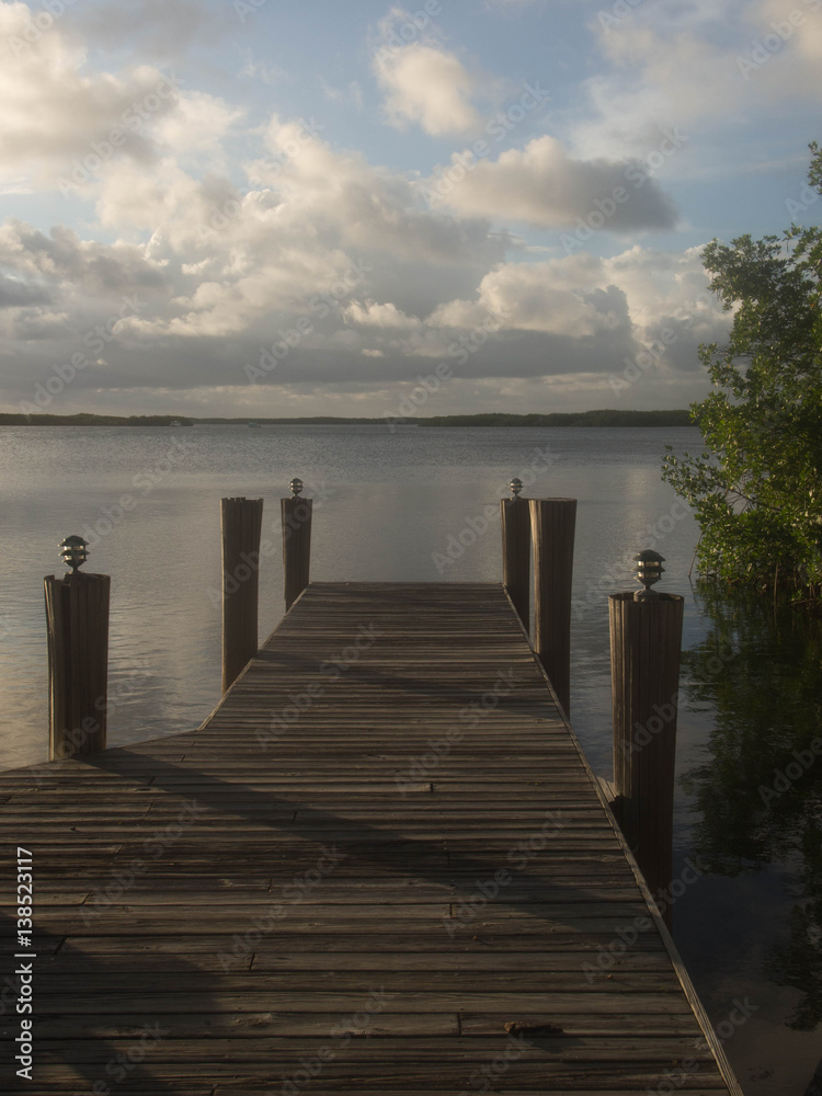 Fototapeta premium Mglisty dok