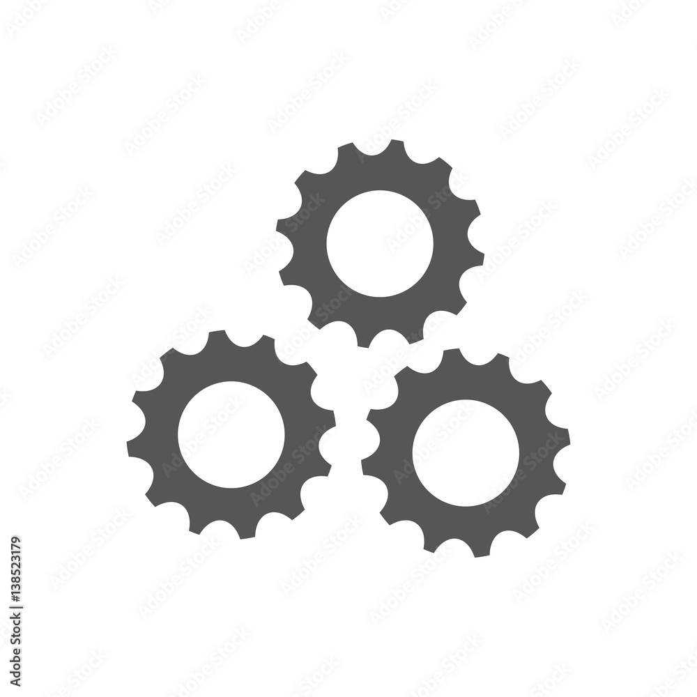 Gear machinery piece icon vector illustration graphic design Gear machinery piece icon vector illustration graphic design