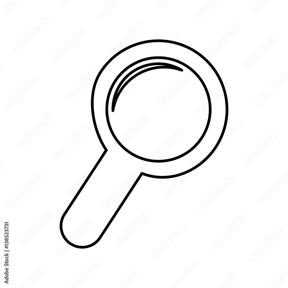 Magnifying glass lupe icon vector illustration graphic design Magnifying glass lupe icon vector illustration graphic design