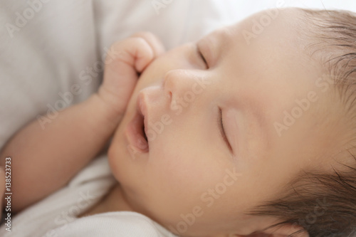 Portrait of cute sleeping b...