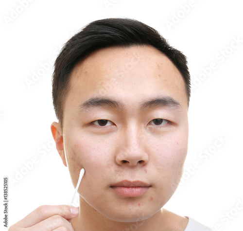 Young Asian man with proble...