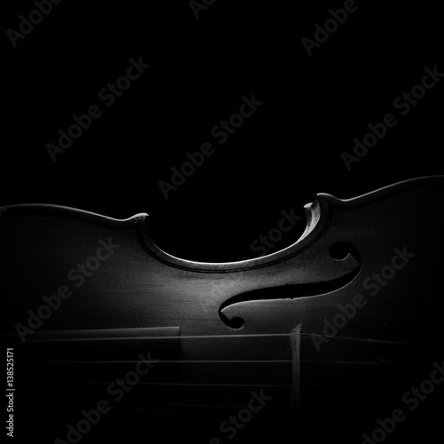 Violin classical music dark background