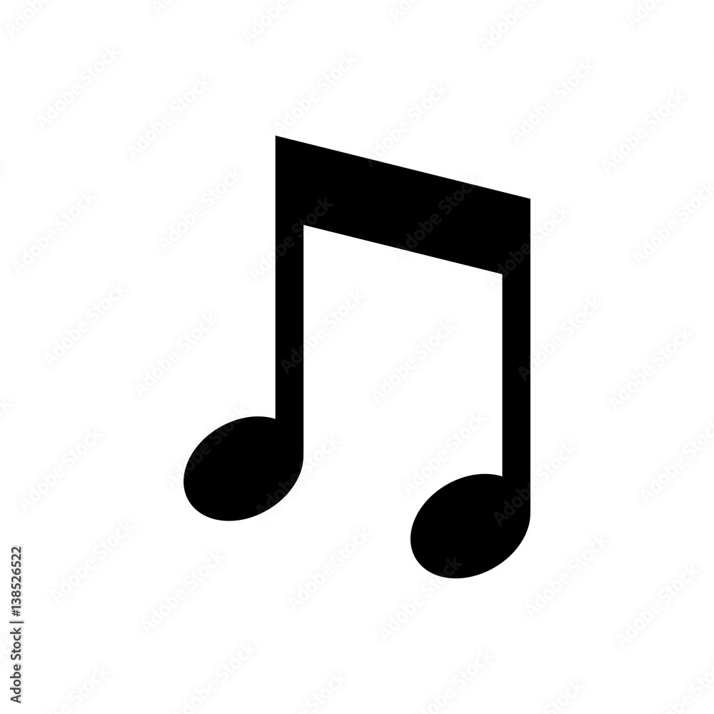 Music note symbol icon vector illustration graphic design Music note symbol icon vector illustration graphic design