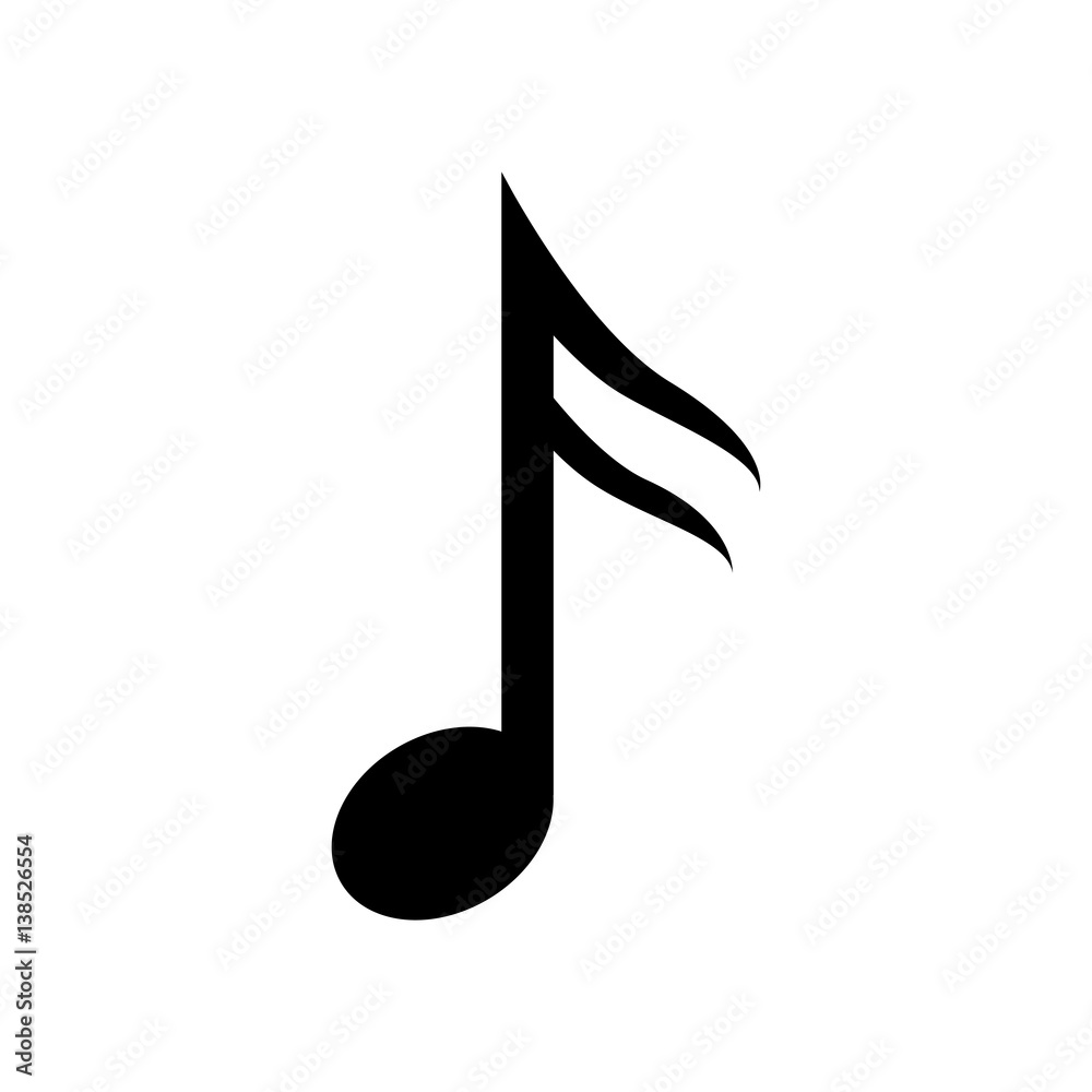 Music note symbol icon vector illustration graphic design Music note symbol icon vector illustration graphic design