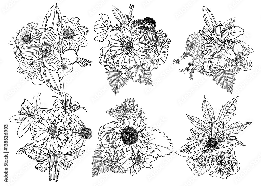 Doodle floral drawing seamless pattern wallpaper. Art therapy coloring page for adults. Endless flowers repetition. Vector. Doodle floral drawing seamless pattern wallpaper. Art therapy coloring page for adults. Endless flowers repetition. Vector.