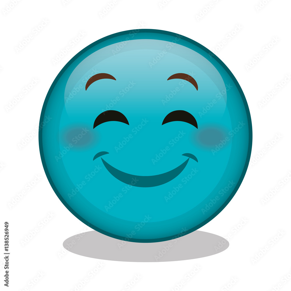 Fototapeta premium emoticon face character icon vector illustration design