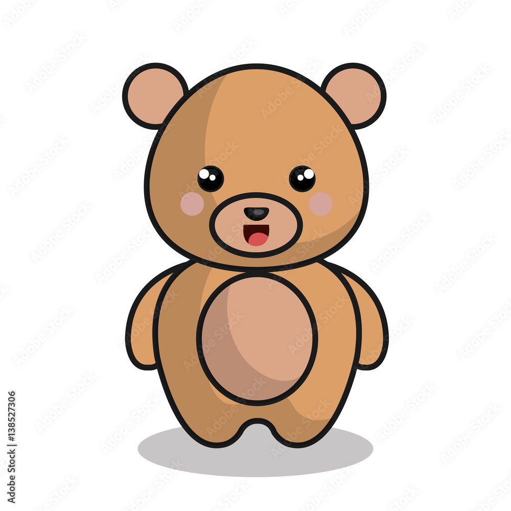 cute bear kawaii style vector illustration design cute bear kawaii style vector illustration design