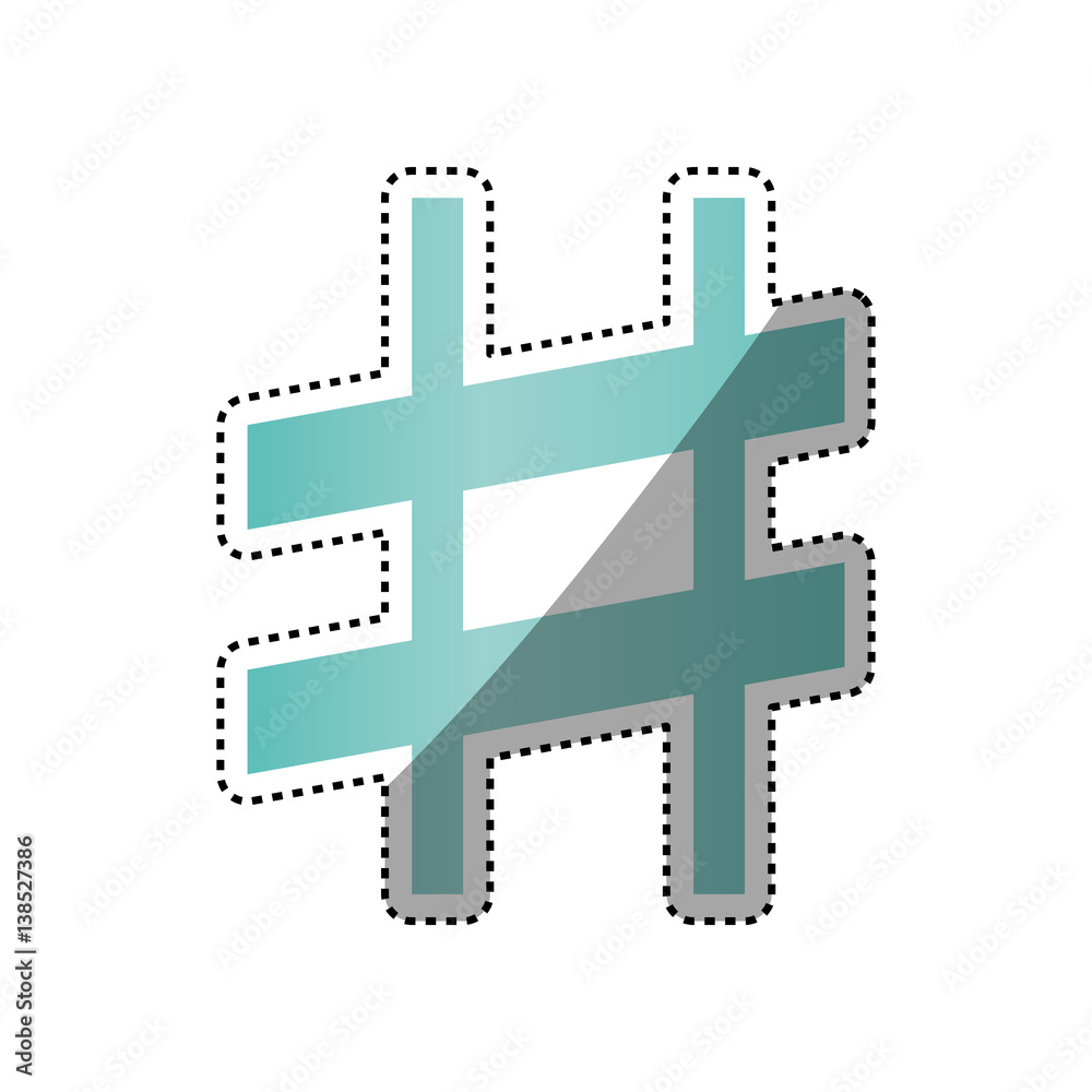 Fototapeta premium Music note symbol icon vector illustration graphic design