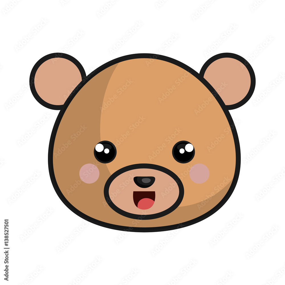 cute bear kawaii style vector illustration design cute bear kawaii style vector illustration design