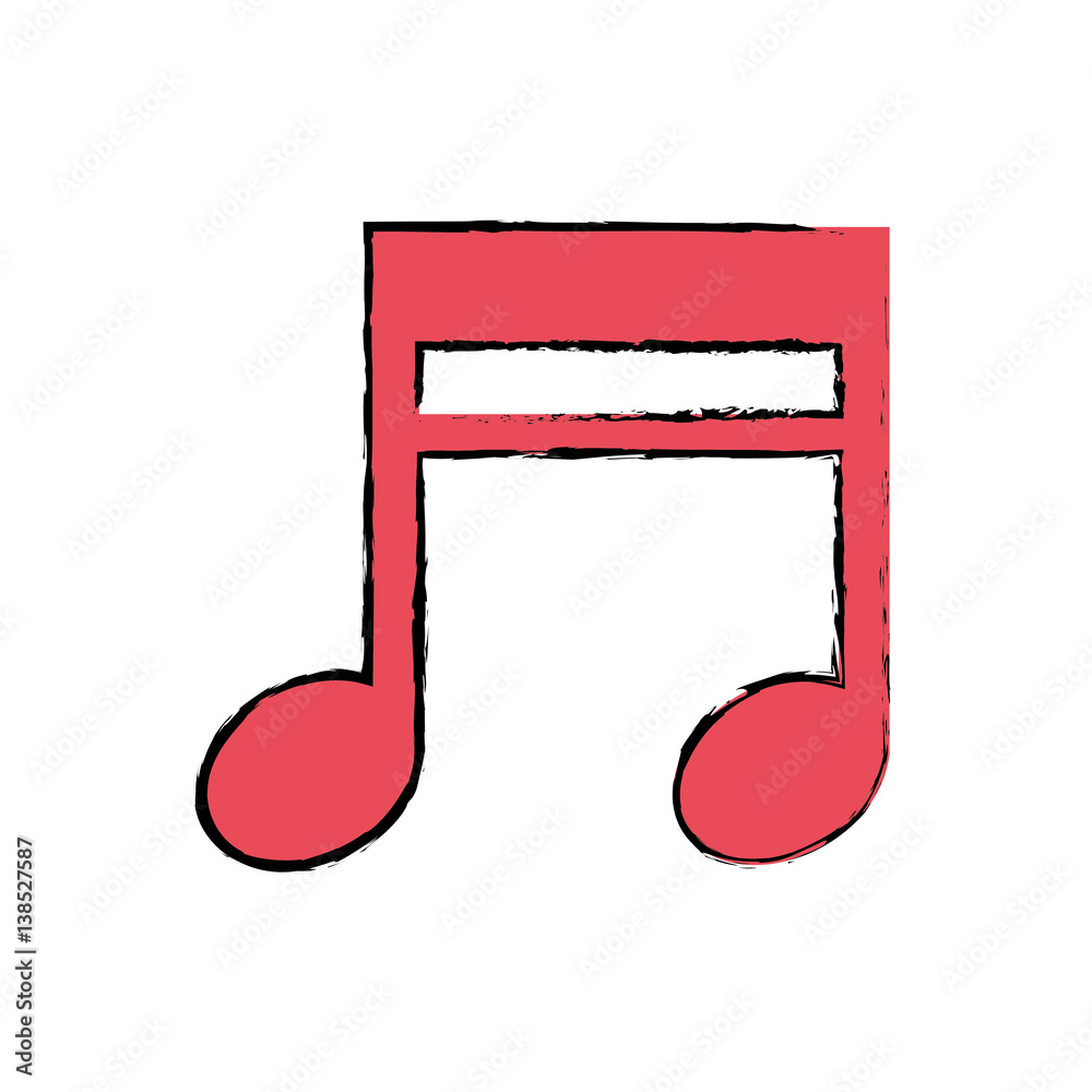 Music note symbol icon vector illustration graphic design Music note symbol icon vector illustration graphic design