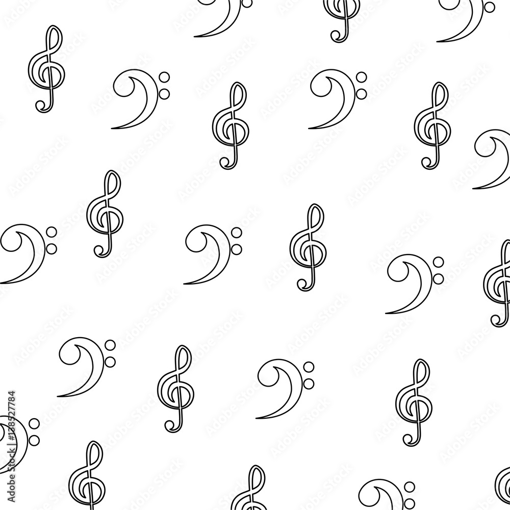 Music notes symbol icon vector illustration graphic design