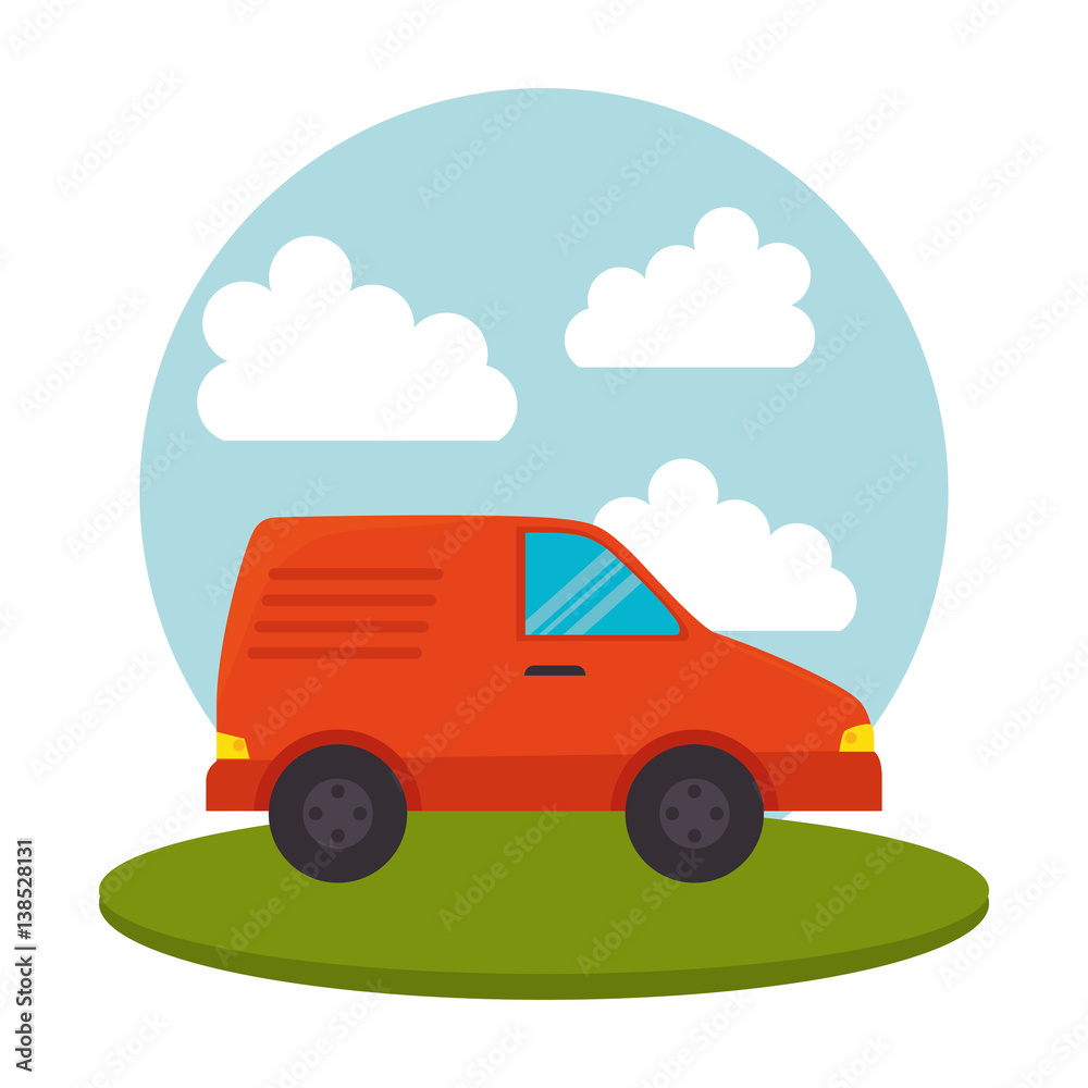 car vehicle auto icon vector illustration design